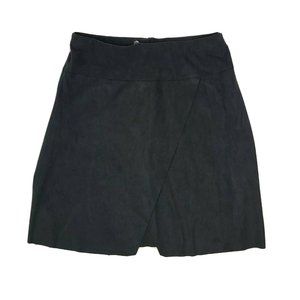 SOFT SURROUNDINGS‎ Black Faux Suede Skirt PM